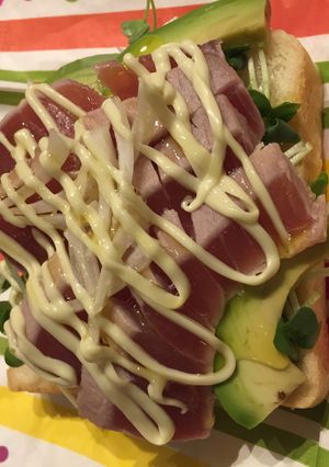 アボカド&マグロのたたきでご馳走サンド-レシピのメイン写真