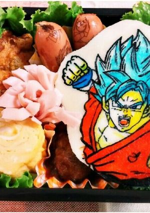 キャラ弁★ドラゴンボール超SSGSS悟空-レシピのメイン写真