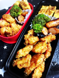台風弁当( ´Д`)次男編+母弁-レシピのメイン写真