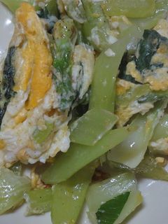 青梗菜と卵のちゃちゃっと炒め-レシピのメイン写真