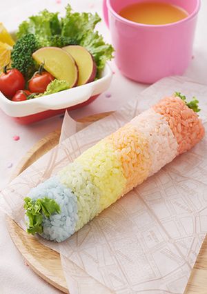 デコふりで！レインボースティックおにぎり-レシピのメイン写真