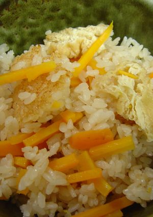 入れて炊くだけ！優しい味のにんじんご飯☆-レシピのメイン写真