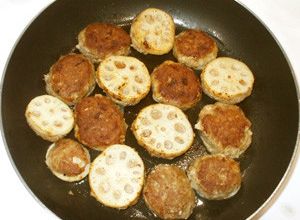 レンコン・ひき肉の簡単肉詰め♪はさみ焼き-レシピのメイン写真