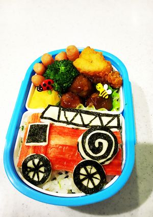 消防車 キャラ弁-レシピのメイン写真