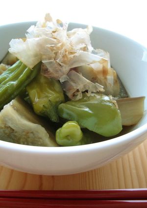 なす＆ピーマン * 焼き野菜めんつゆ浸し-レシピのメイン写真