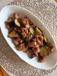 豚こまとナスの照り焼き-レシピのメイン写真