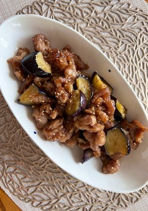 豚こまとナスの照り焼き-レシピのメイン写真