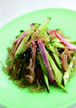 腸活◎こんにゃくの胡麻風味酢の物-レシピのメイン写真