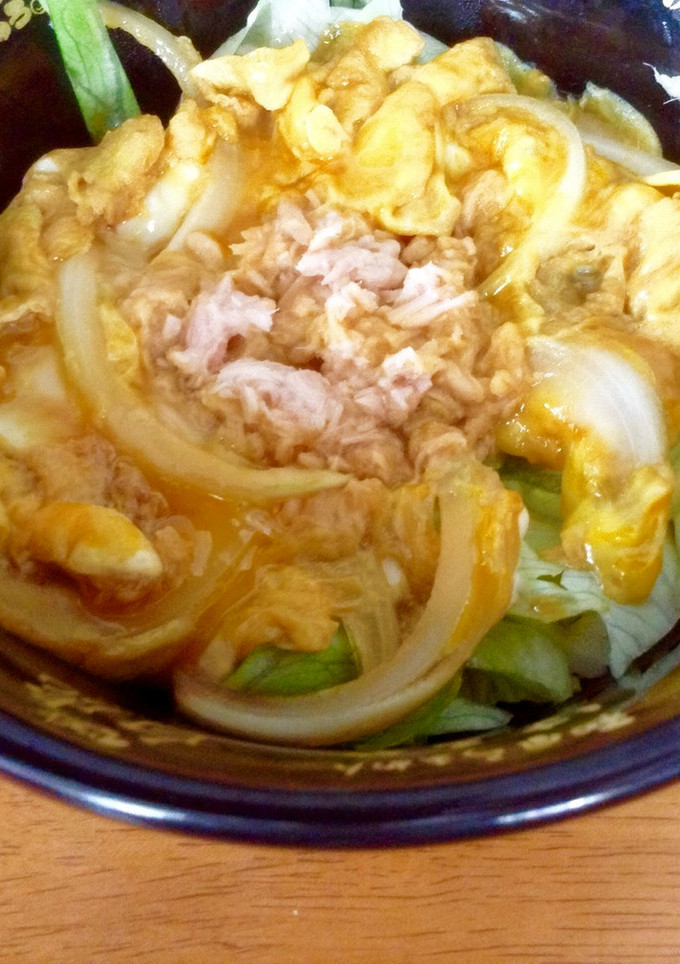 簡単ツナとレタスマヨのたまご丼-レシピのメイン写真