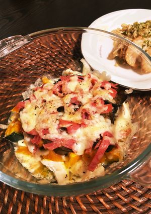タンパク質!!ササミと豆腐のチーズ焼き!-レシピのメイン写真