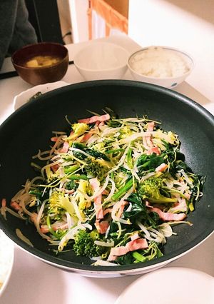 ベーコンと野菜のオリーブオイル蒸し-レシピのメイン写真