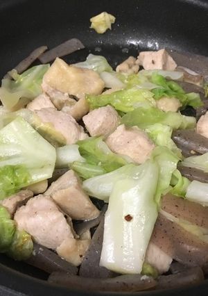 鶏胸肉とキャベツのスタミナ焼き-レシピのメイン写真