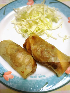 皮がパリパリ☆豚肉、たけのこの春巻き-レシピのメイン写真