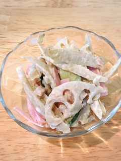 食感が楽しい♪ごぼうとレンコンのサラダ-レシピのメイン写真