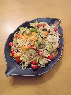 ひき肉と彩野菜のパスタ-レシピのメイン写真