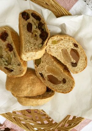 HBで甘納豆入り食べ応えパン-レシピのメイン写真