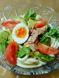アボカドバターの冷やしうどん-レシピのメイン写真