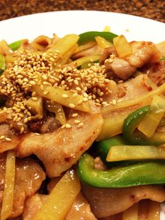 豚バラの青椒肉絲風炒め♪-レシピのメイン写真