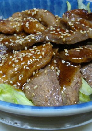 残り物お肉で簡単♪やきにく丼ぶり-レシピのメイン写真
