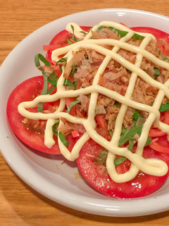 簡単おいしい!お好み焼き味のトマトサラダ-レシピのメイン写真