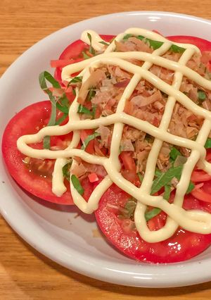 簡単おいしい！お好み焼き味のトマトサラダ-レシピのメイン写真