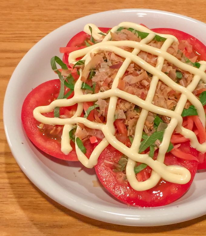簡単おいしい!お好み焼き味のトマトサラダ-レシピのメイン写真