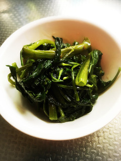 簡単!空芯菜だけの炒め物-レシピのメイン写真