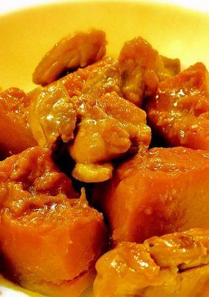 かぼちゃと鶏肉の甘辛煮-レシピのメイン写真