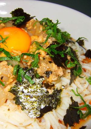 いかオクラ納豆のぶっかけうどん♪-レシピのメイン写真