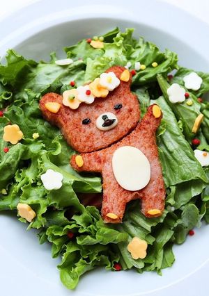 【キャラ料理】リラックマ☆スパムマヨ丼-レシピのメイン写真