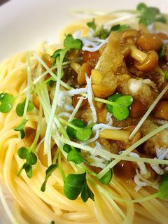 なめこじゃこおろしパスタ-レシピのメイン写真