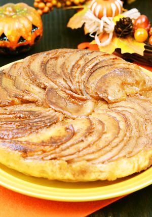 キャラメルアップルホットケーキ-レシピのメイン写真