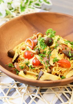 きのこ&ベーコンのイタリアン焼きそば♪-レシピのメイン写真