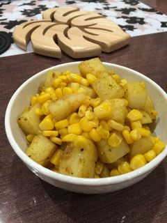 ジャガイモとコーンのカレー炒め-レシピのメイン写真