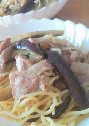 ポン酢で美味しい☆茄子の塩焼きそば-レシピのメイン写真