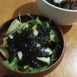 水菜と水茄子の韓国風サラダ