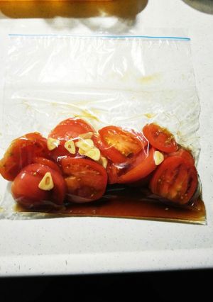 トマトのニンニクぽん酢漬け-レシピのメイン写真
