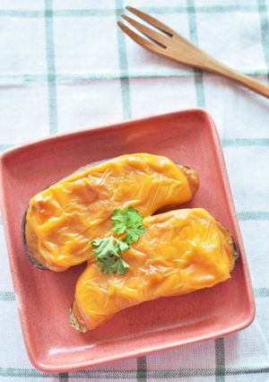 奈良漬の味噌で♪簡単茄子の味噌チーズ焼き-レシピのメイン写真