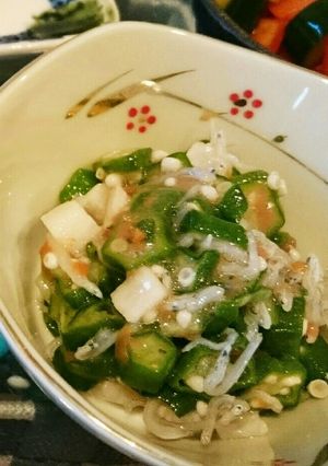 ねばとろ梅じゃこ和え-レシピのメイン写真