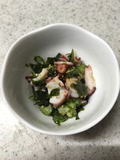 タコとワカメときゅうりの酢の物 15分-レシピのメイン写真