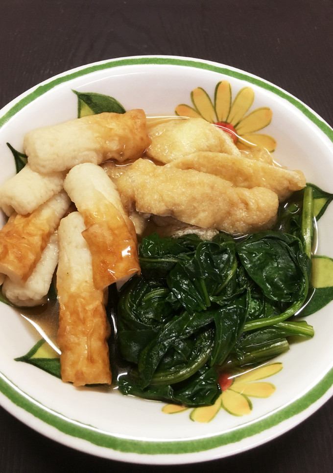薄揚げとほうれん草とちくわの煮物-レシピのメイン写真