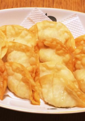 簡単!!ヘルシー？白菜とツナの揚餃子♪-レシピのメイン写真