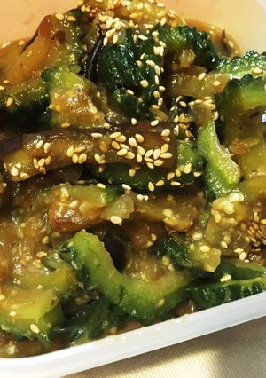 ゴーヤと茄子のみそ漬け-レシピのメイン写真