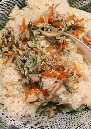 炊飯器であと混ぜおこわ-レシピのメイン写真