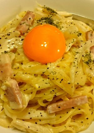 ココナッツオイルdeカルボナーラ-レシピのメイン写真
