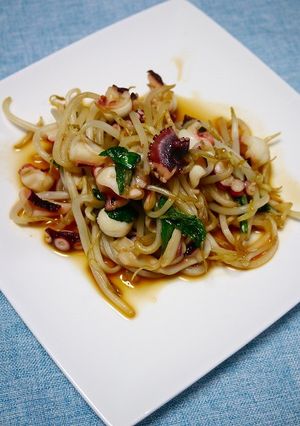 簡単！タコともやしのガパオ風味-レシピのメイン写真