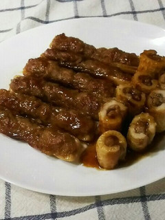 簡単 お弁当に ちくわの肉詰め☆-レシピのメイン写真