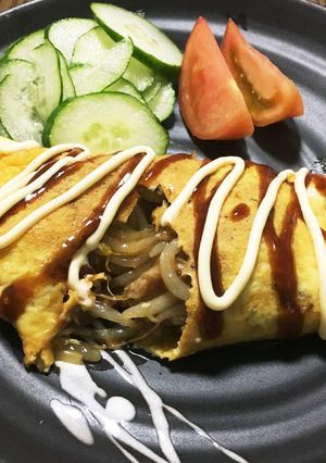 簡単節約♪モヤシのオムレツ⁇-レシピのメイン写真