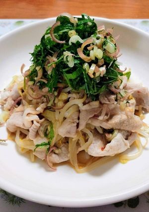 夏の夕飯！もやし豚冷しゃぶサラダ主菜-レシピのメイン写真