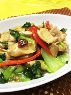 鶏肉と干しエリンギの中華風塩炒め-レシピのメイン写真